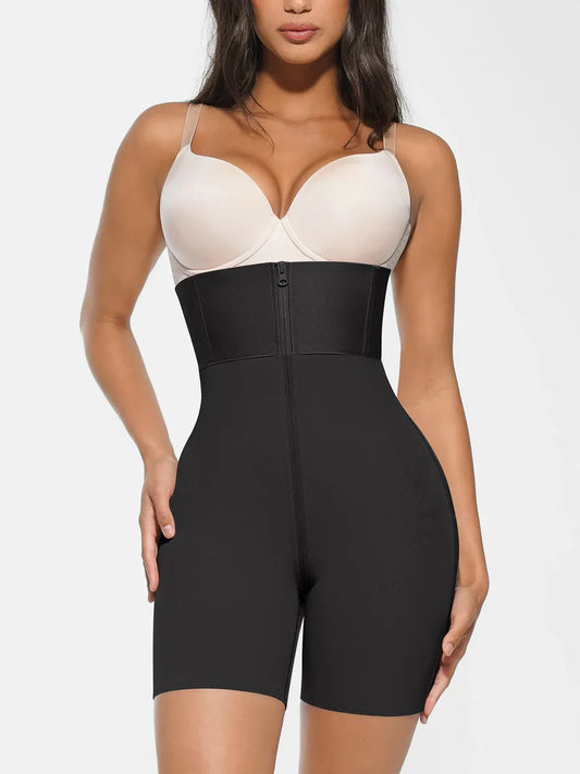 Lovisy Wide Waistband Tummy Control Butt Lifting Shaping Shorts