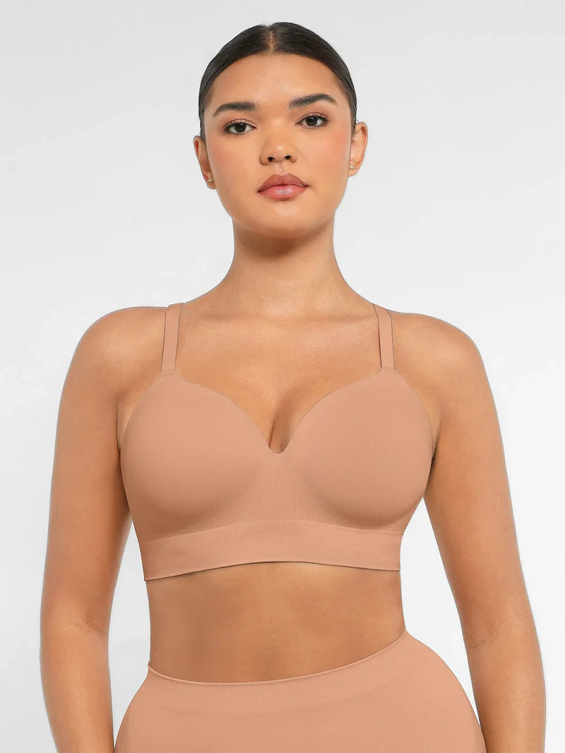 Lovisy Wireless Push-Up Seamless Comfort Full Coverage Bra