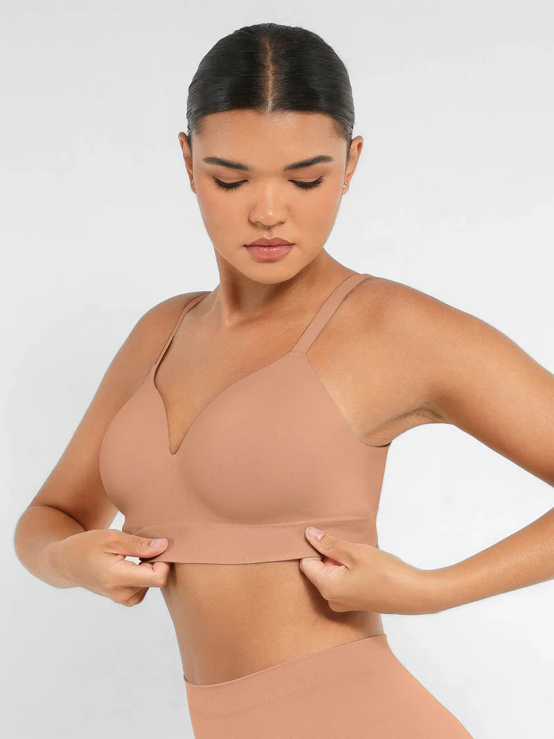 Lovisy Wireless Push-Up Seamless Comfort Full Coverage Bra
