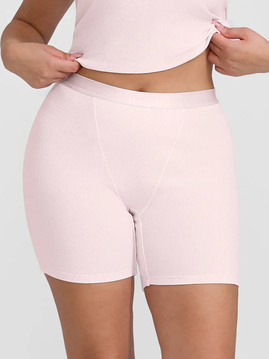 Lovisy Comfortable Stretchy Mid-Waist Boxer Shorts