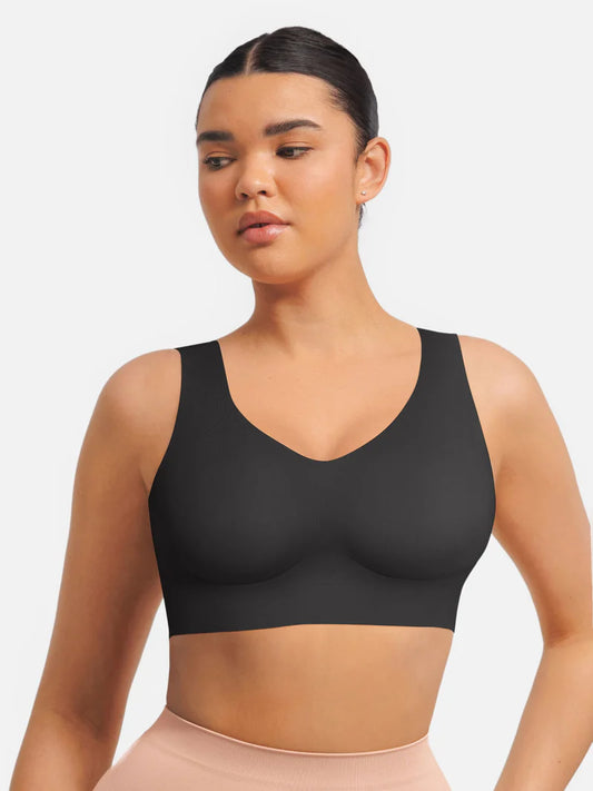 Lovisy Seamless V Neck Comfort Fit Everyday Bra