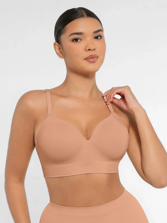 Lovisy Wireless Push-Up Seamless Comfort Full Coverage Bra
